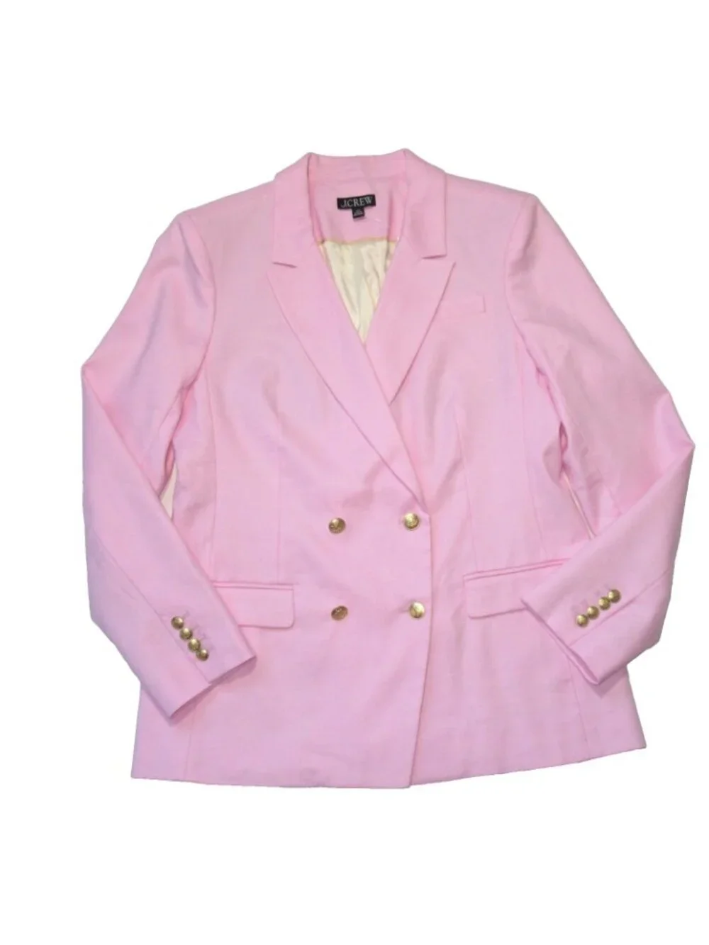 NWT J.Crew Tall Greta Blazer in Bubblegum Pink Stretch Linen Blend Jacket 12T